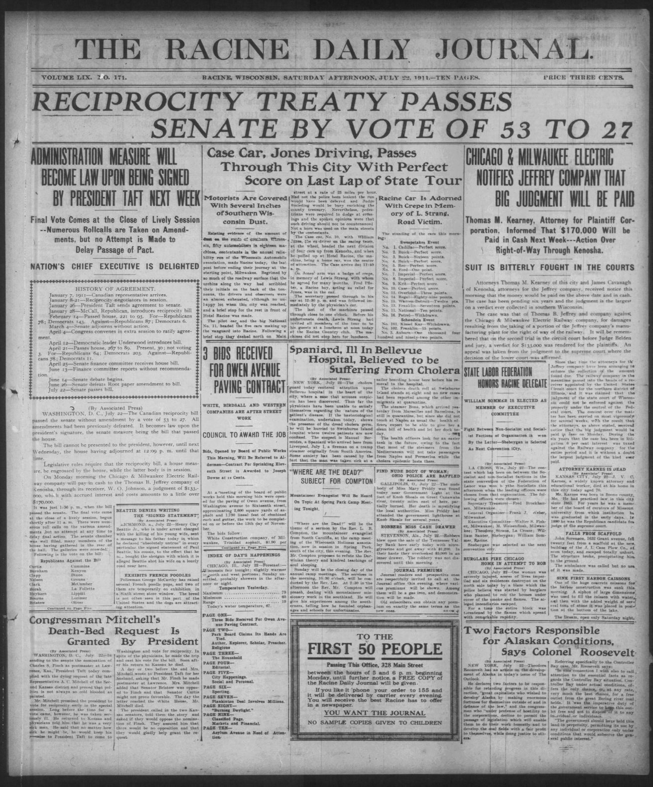 July 22, 1911